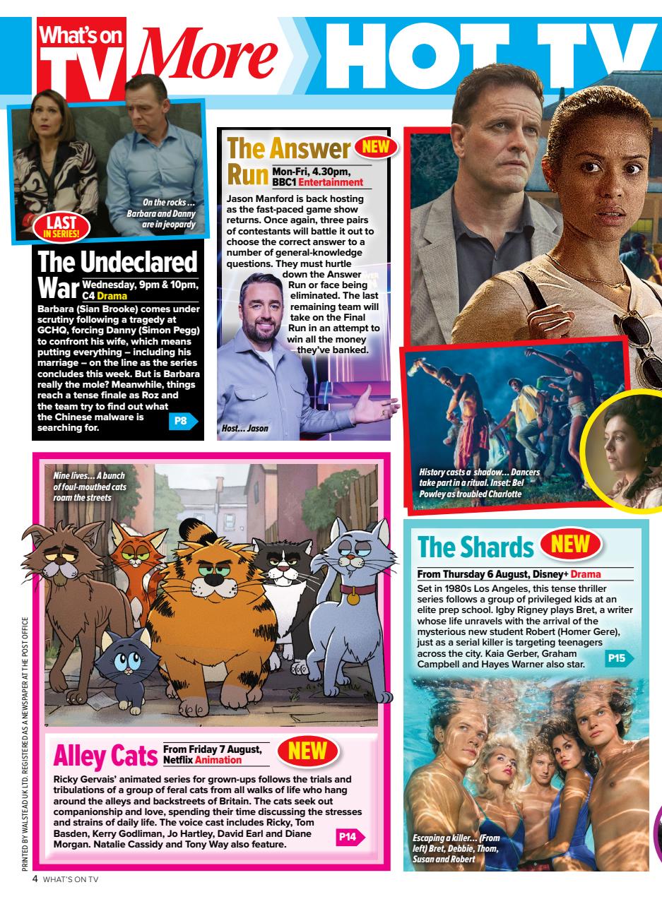What's on TV Preview Pages