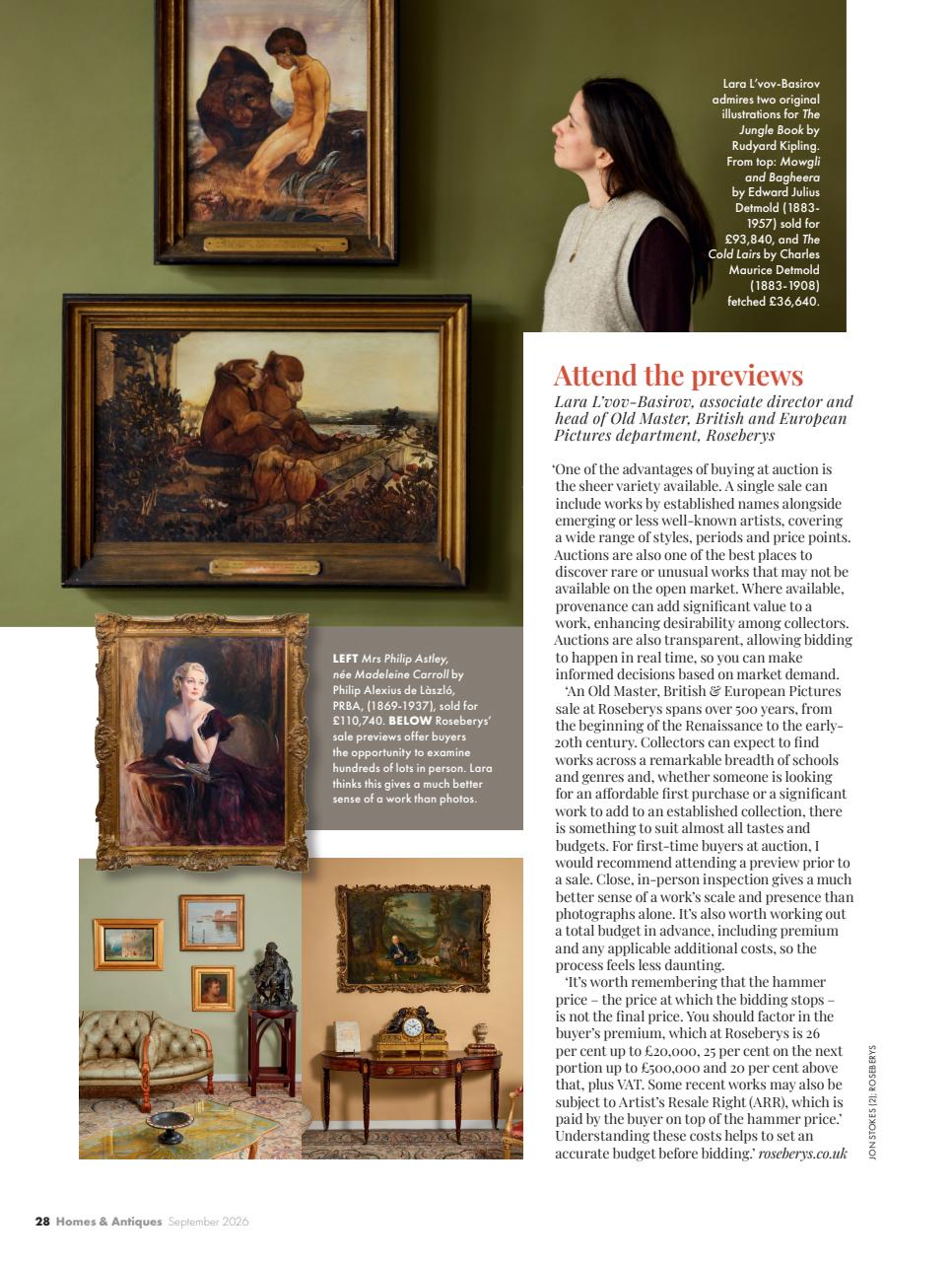Homes & Antiques Magazine Preview Pages