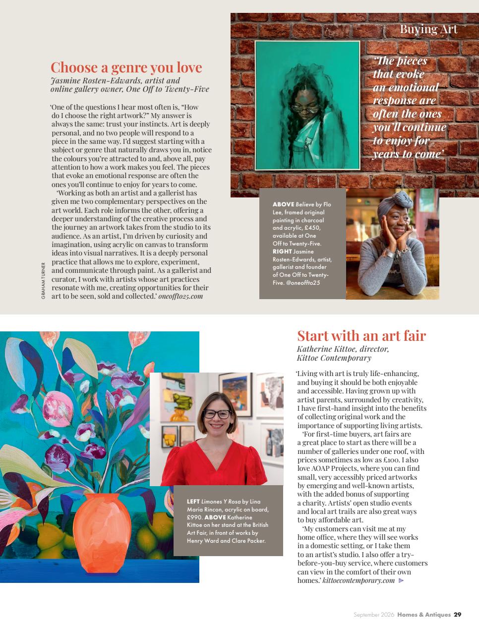 Homes & Antiques Magazine Preview Pages