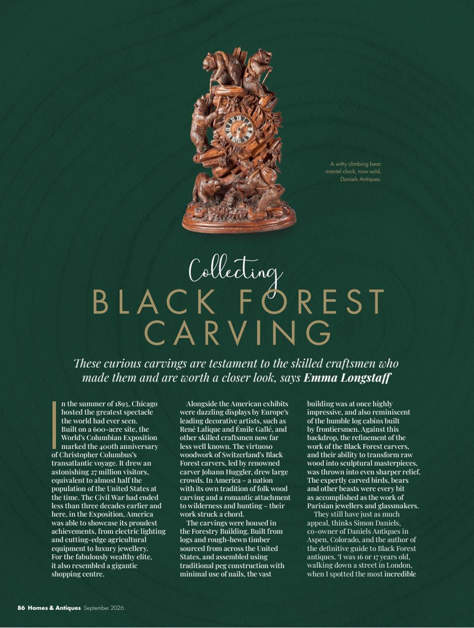 Homes & Antiques Magazine Preview Pages