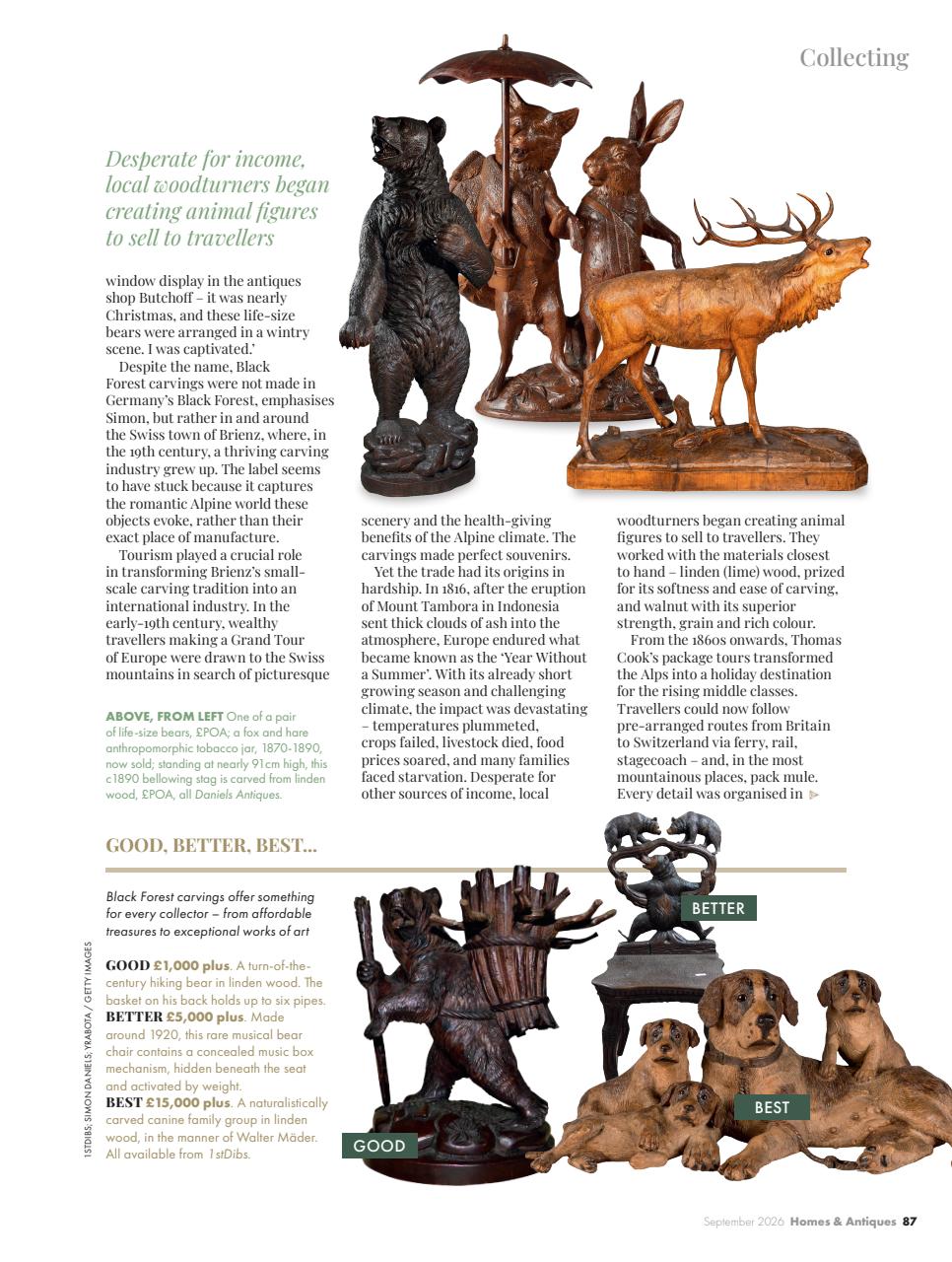 Homes & Antiques Magazine Preview Pages