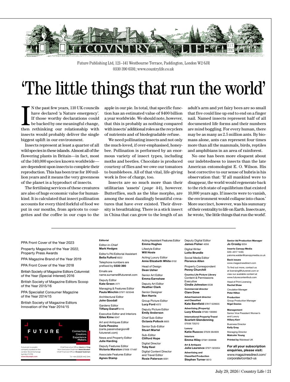 Country Life Preview Pages