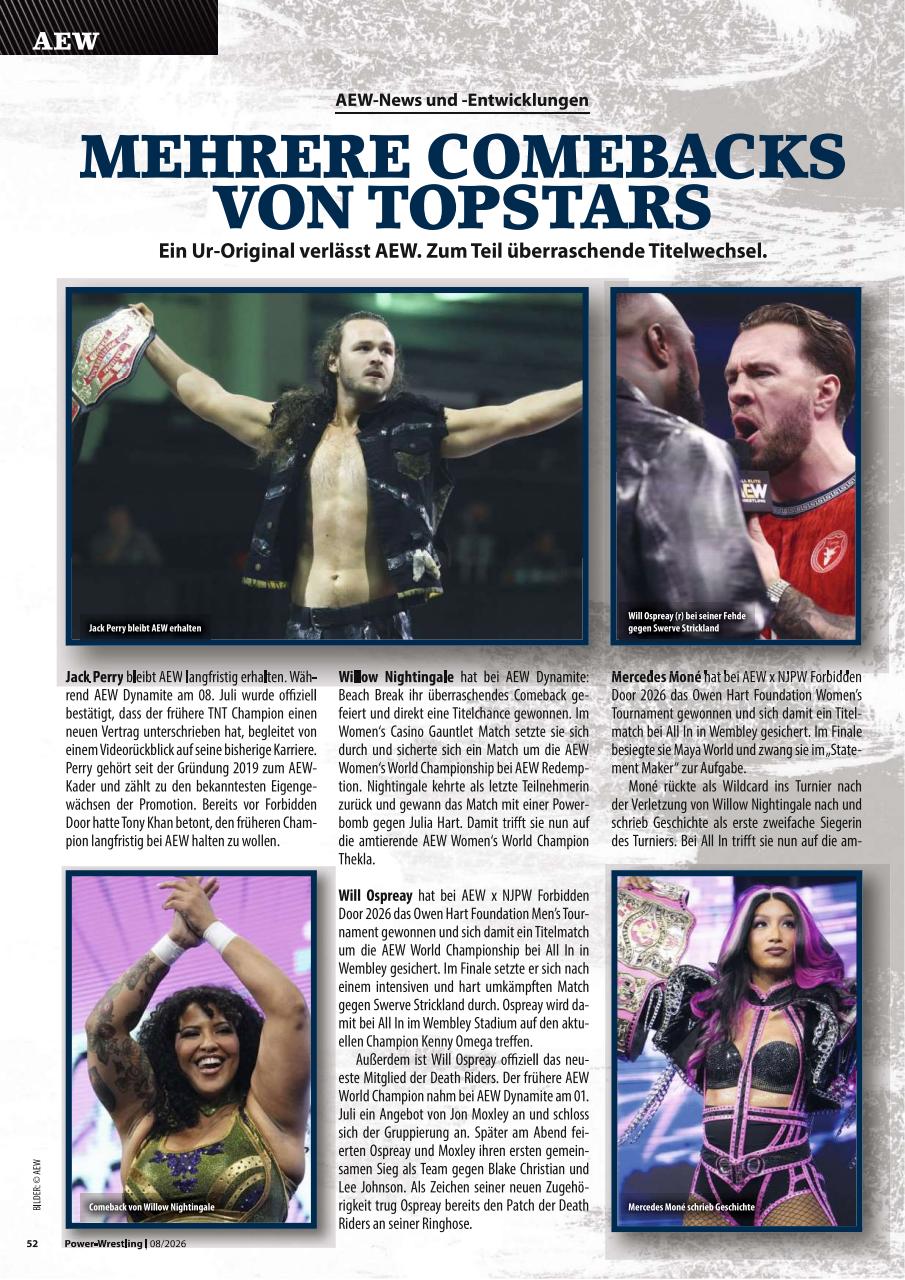 Power-Wrestling Preview Pages