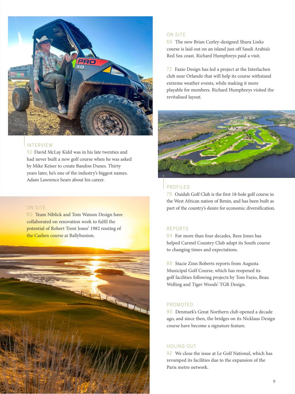 Golf Course Architecture Preview Pages