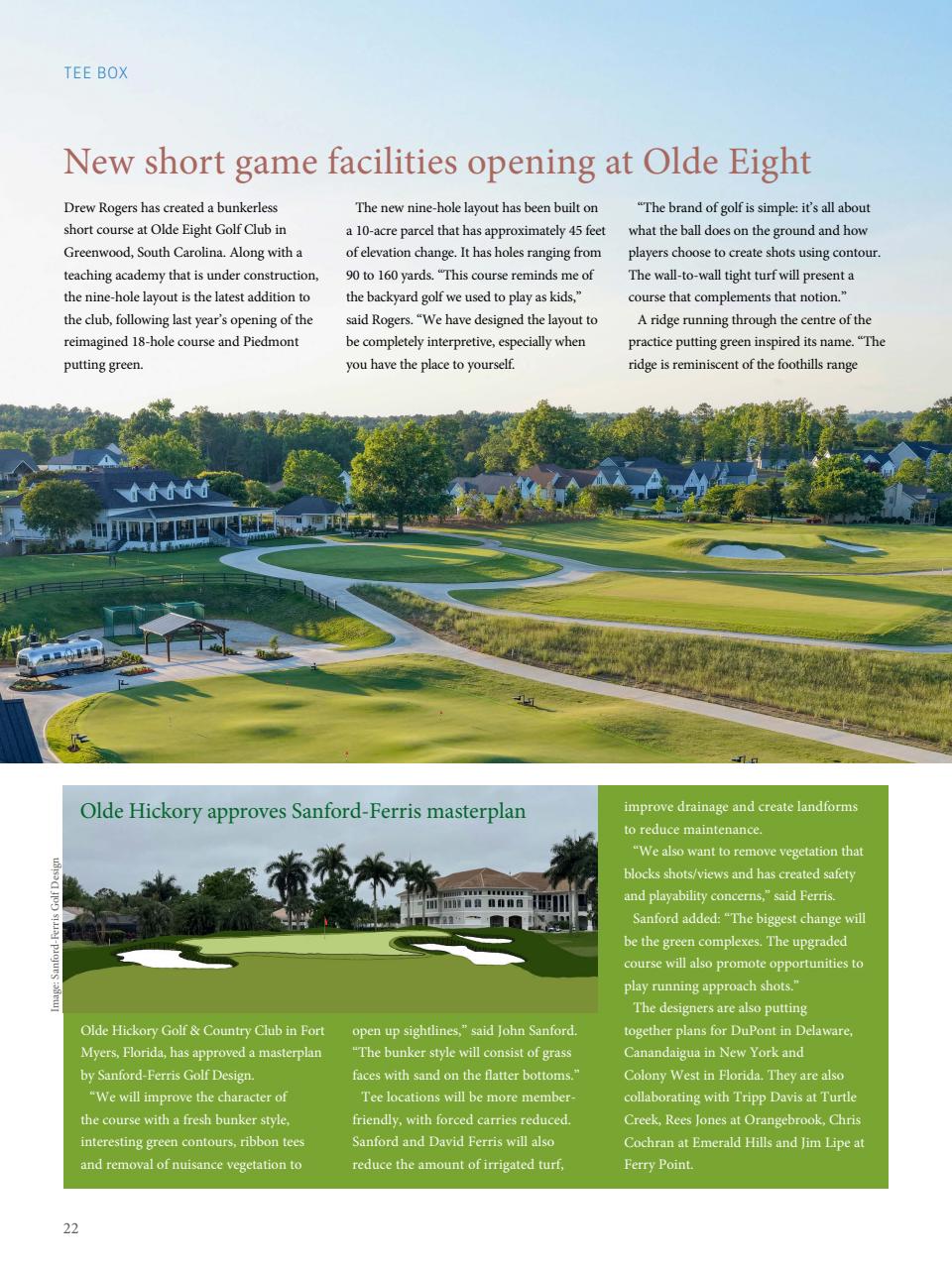 Golf Course Architecture Preview Pages