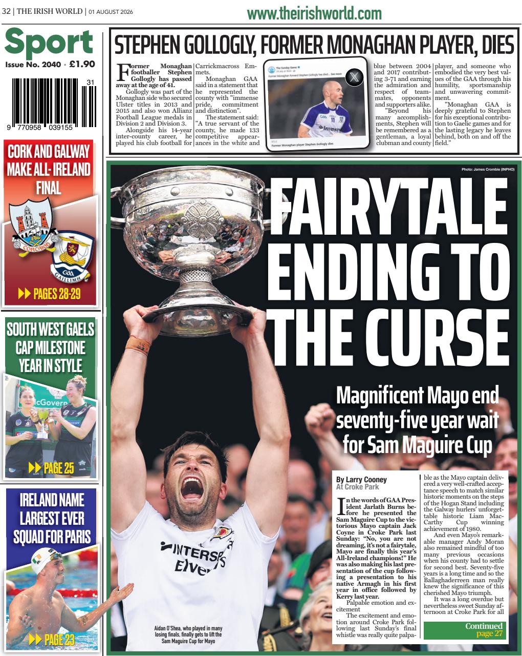 Irish World Preview Pages