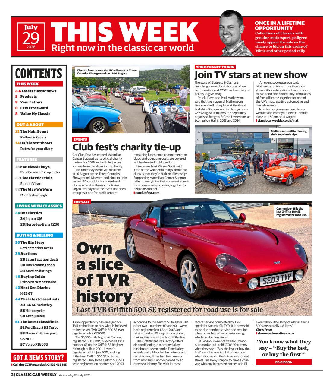 Classic Car Weekly Preview Pages