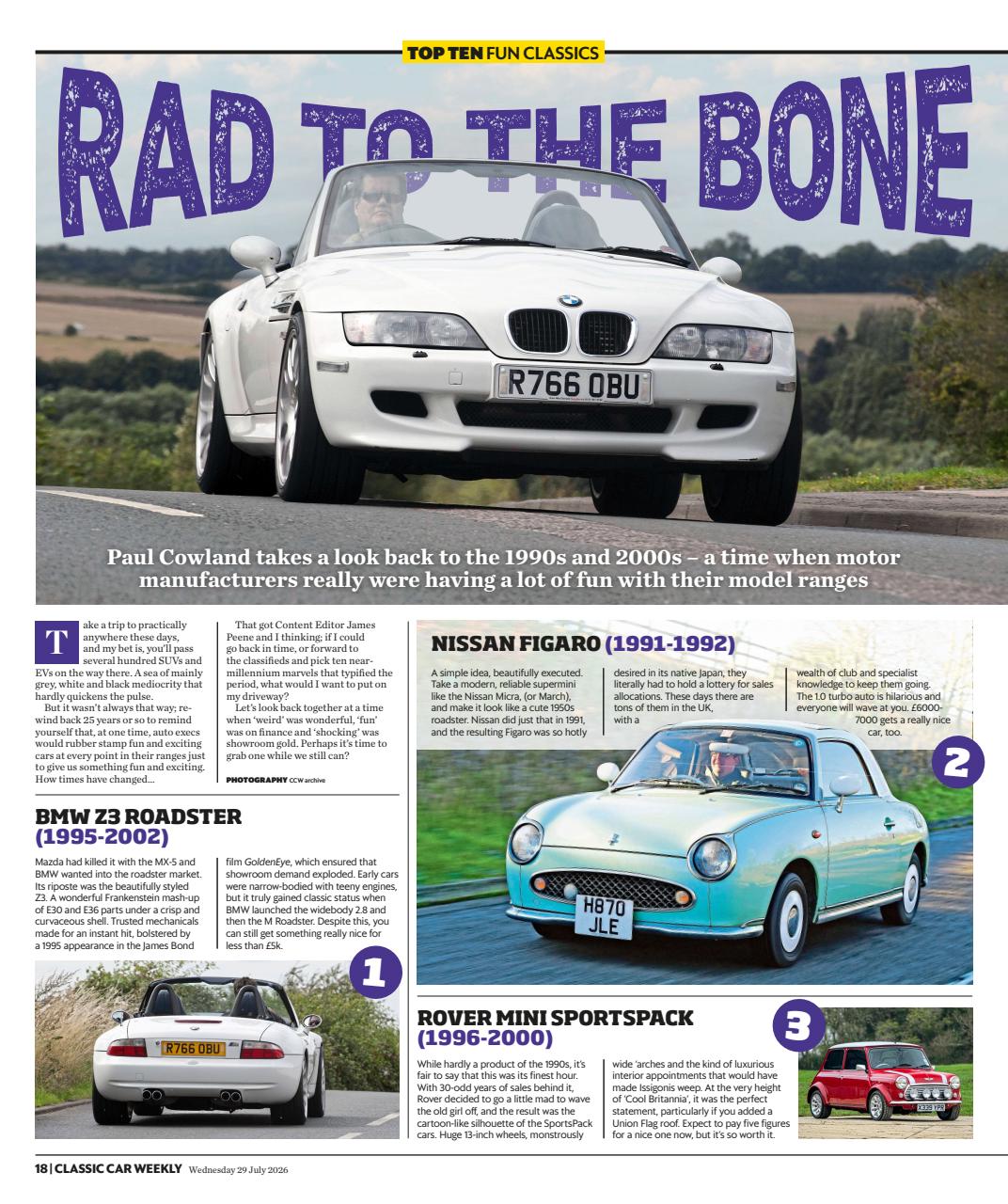 Classic Car Weekly Preview Pages