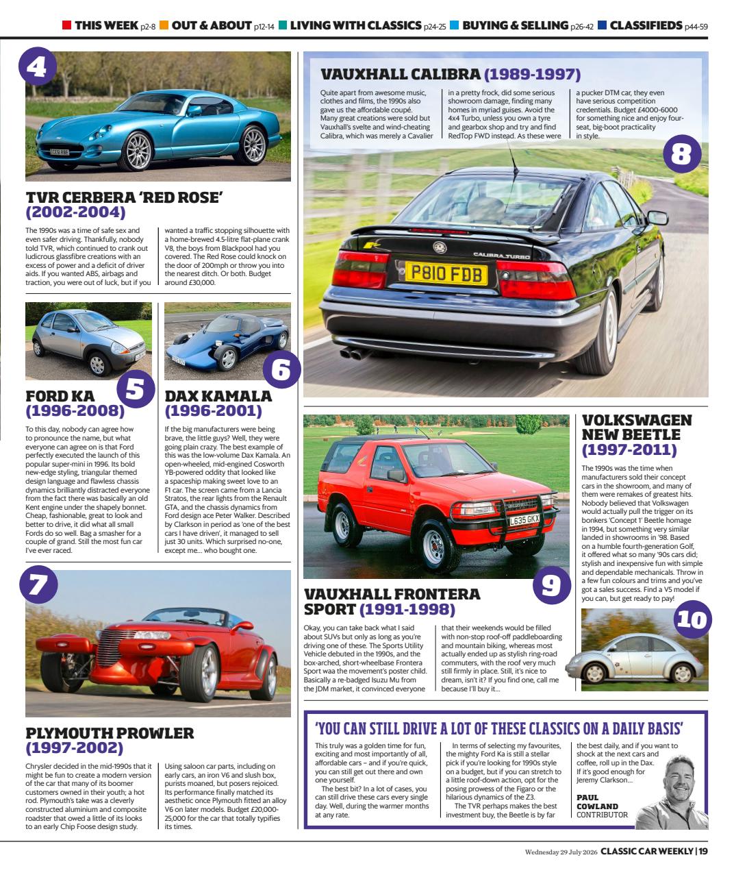 Classic Car Weekly Preview Pages