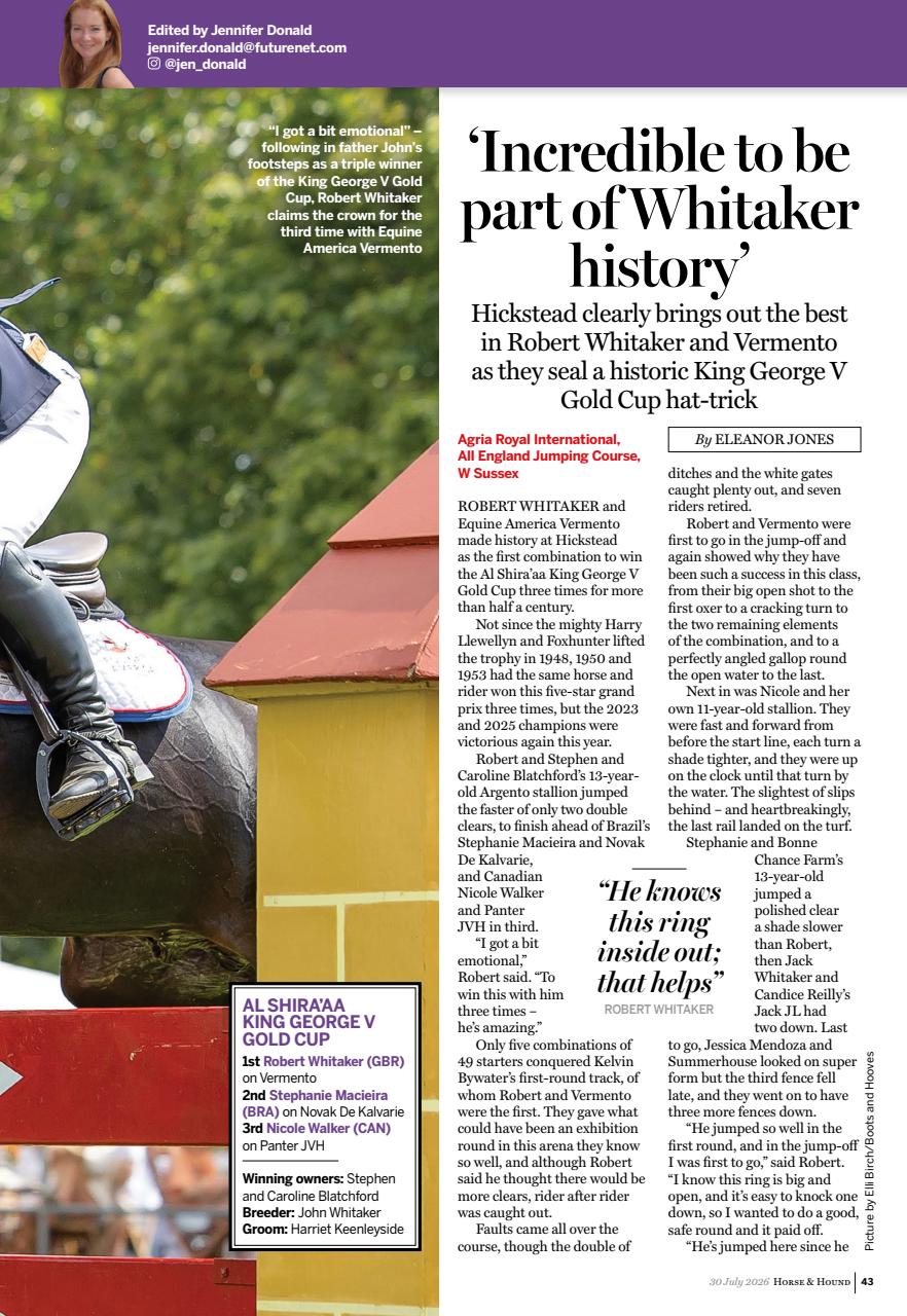 Horse & Hound Preview Pages