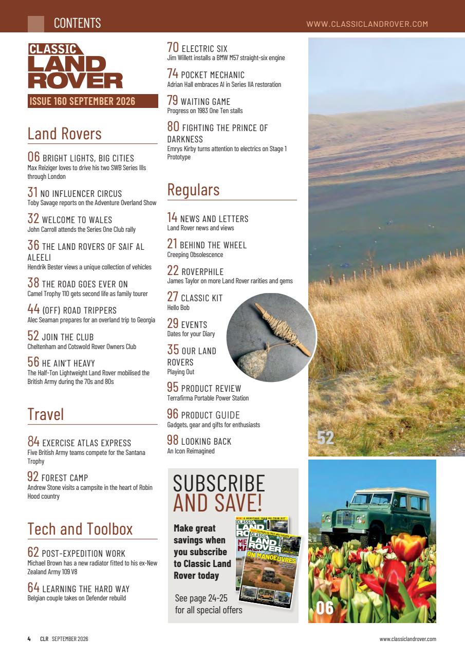 Classic Land Rover Magazine Preview Pages