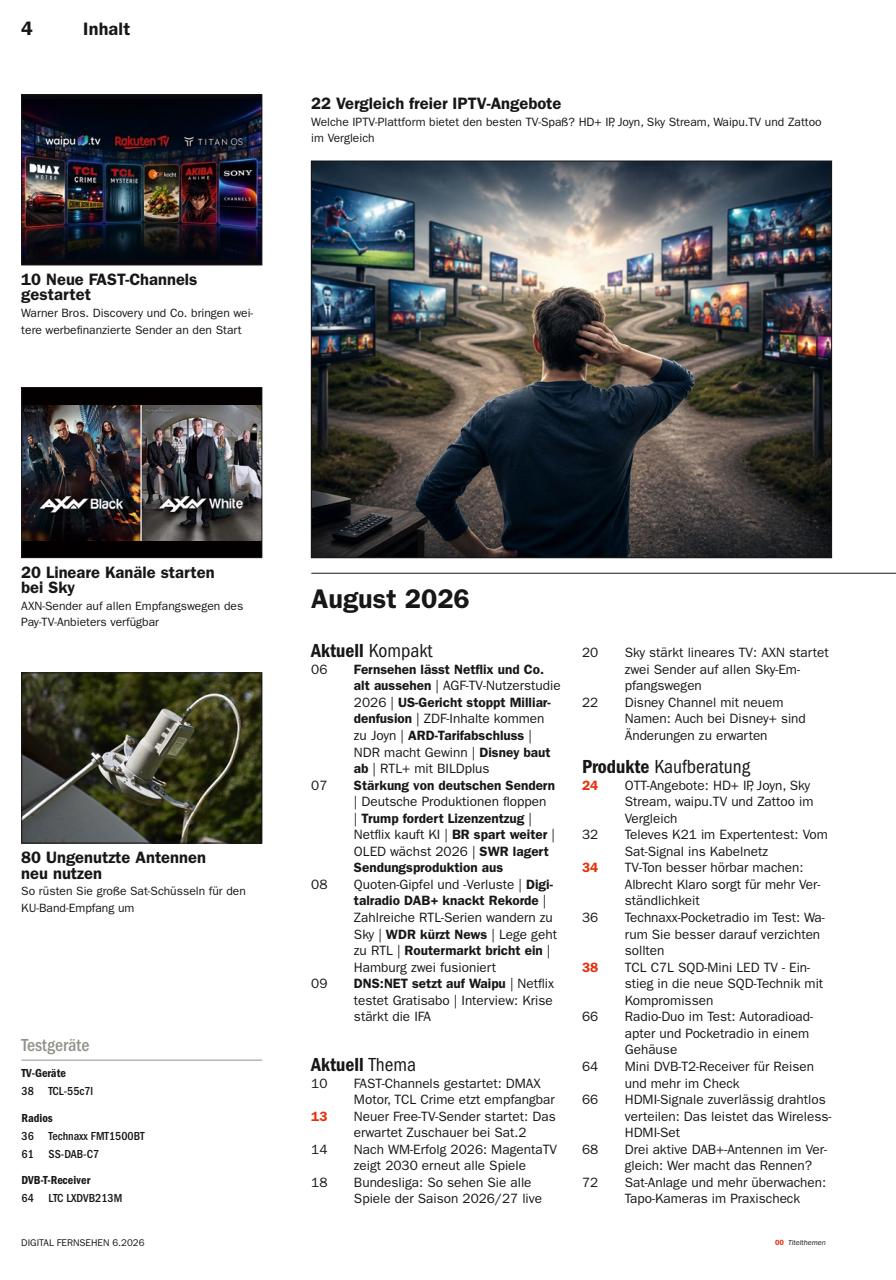 Digital Fernsehen Preview Pages