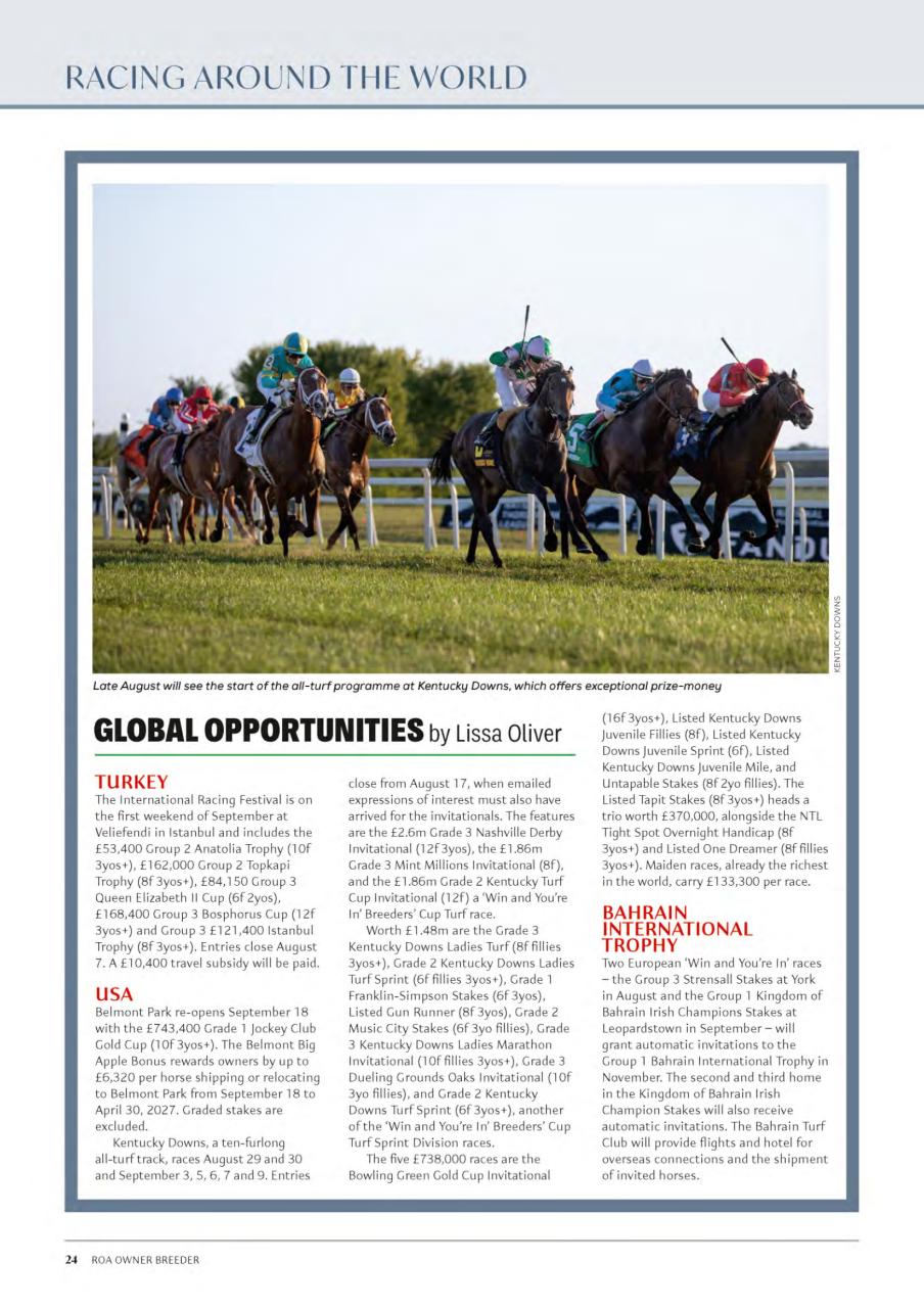 The Owner Breeder Preview Pages