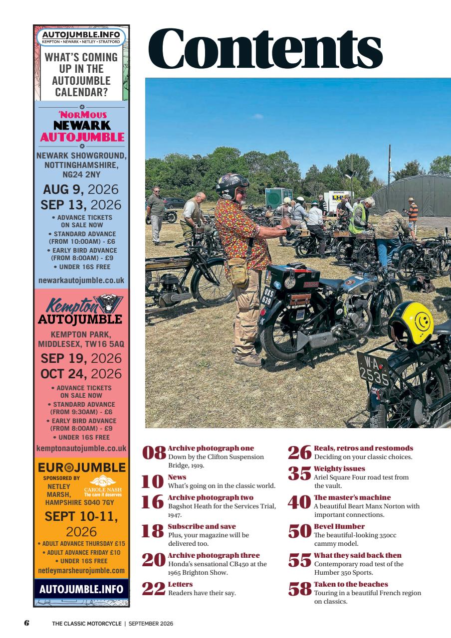 The Classic MotorCycle Preview Pages