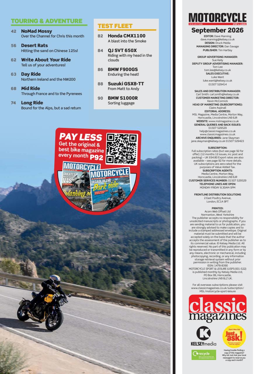 Motorcycle Sport & Leisure Preview Pages