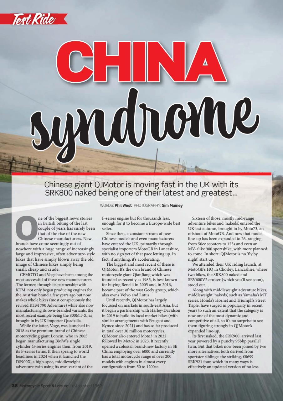 Motorcycle Sport & Leisure Preview Pages