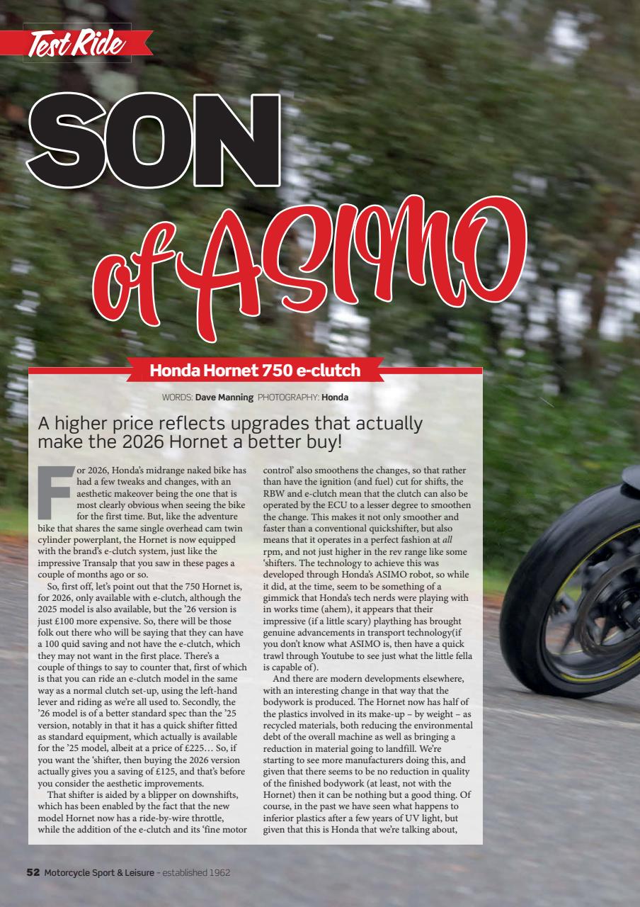 Motorcycle Sport & Leisure Preview Pages