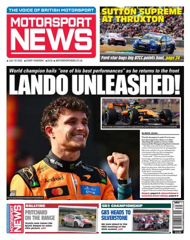 Motorsport News issue 30th July 2026