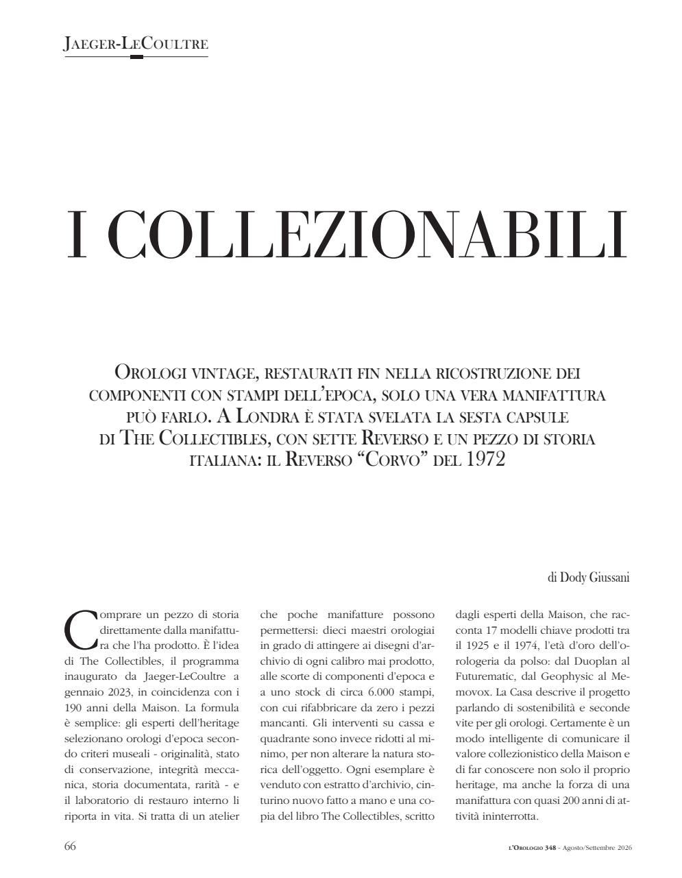 L'Orologio Preview Pages