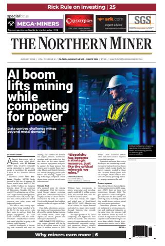 The Northern Miner issue August 2026, Vol 112 Issue 8