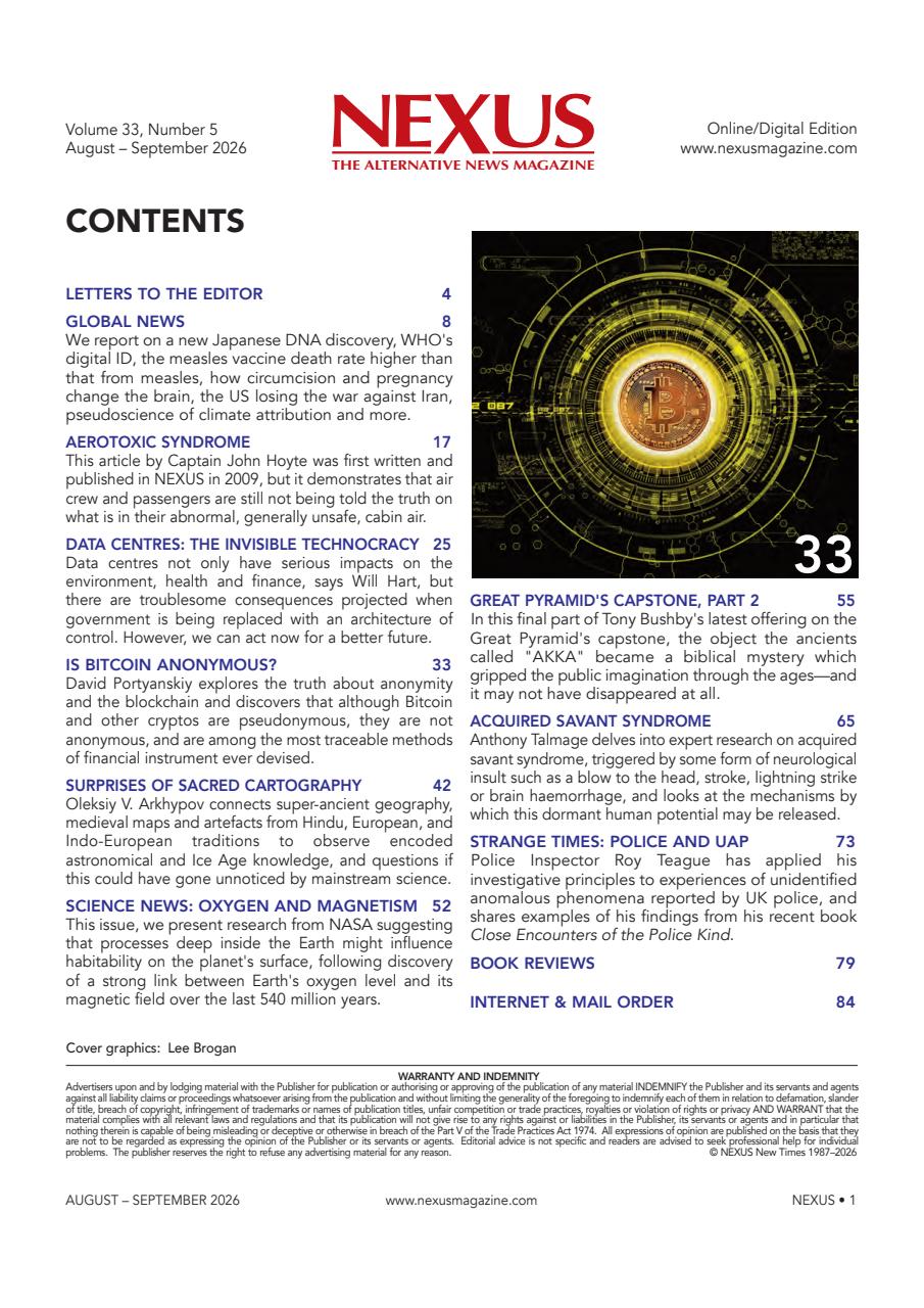 Nexus Magazine Preview Pages