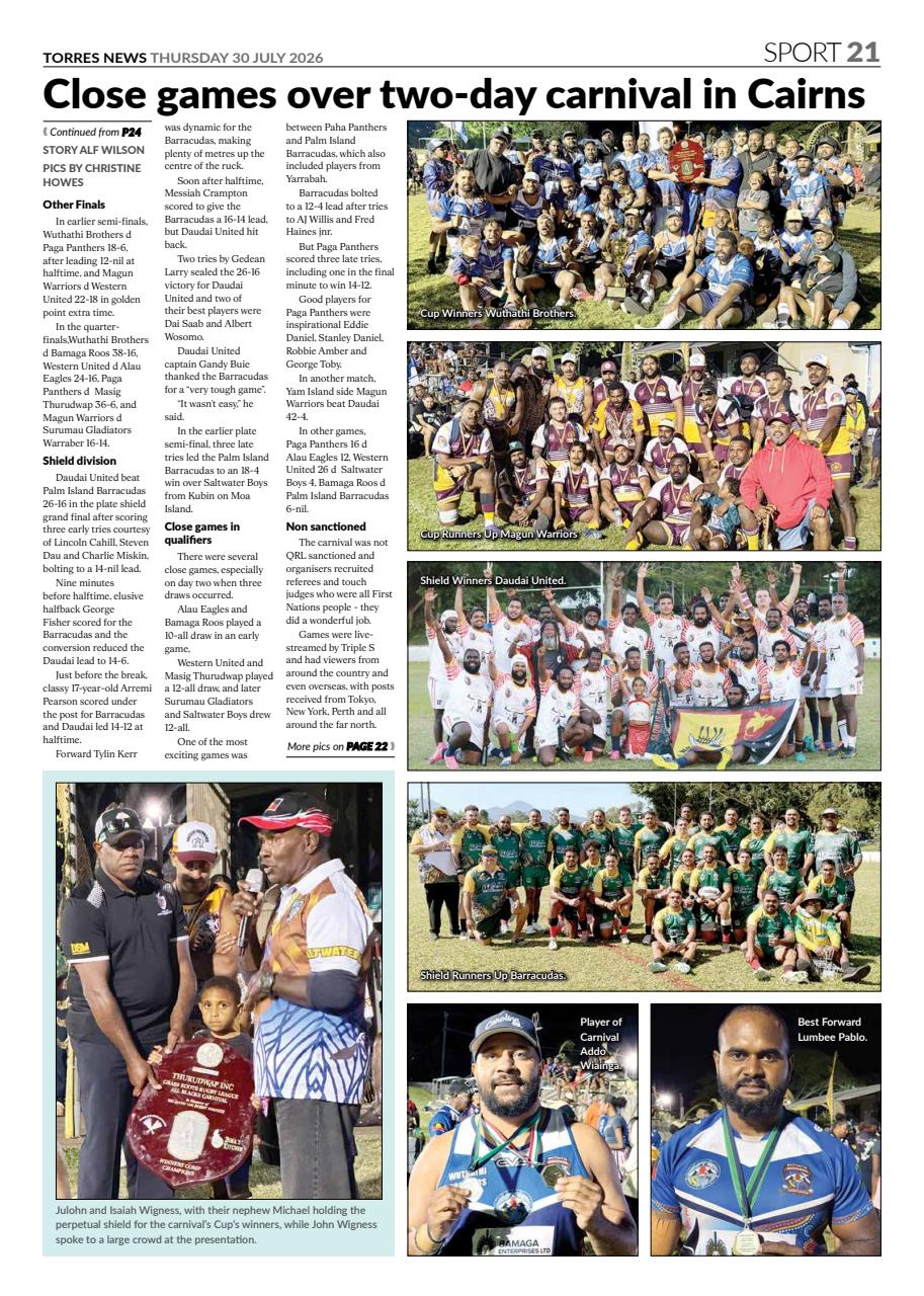 Torres News Preview Pages