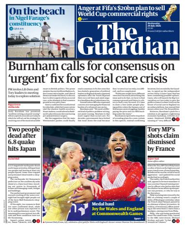 The Guardian Newspaper issue Wednesday, 29 July 2026