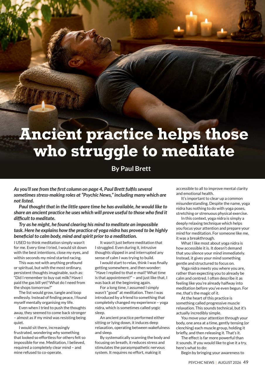 Psychic News Preview Pages