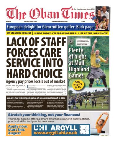 The Oban Times & Lochaber Times issue Thursday, July 30, 2026