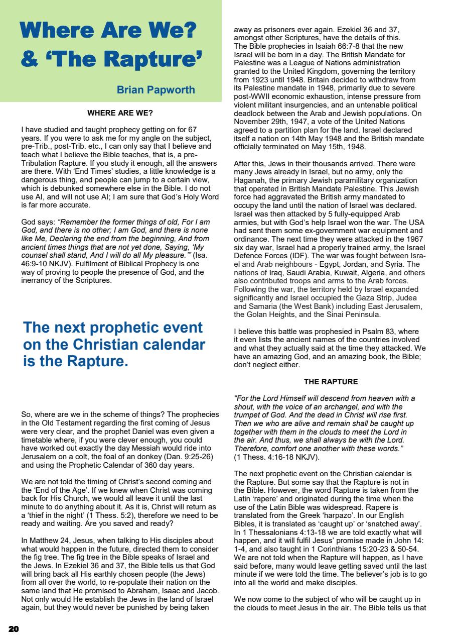 Prophetic Witness Preview Pages