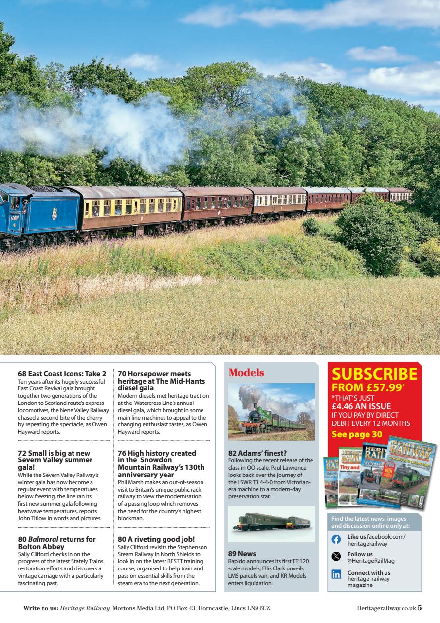Heritage Railway Preview Pages