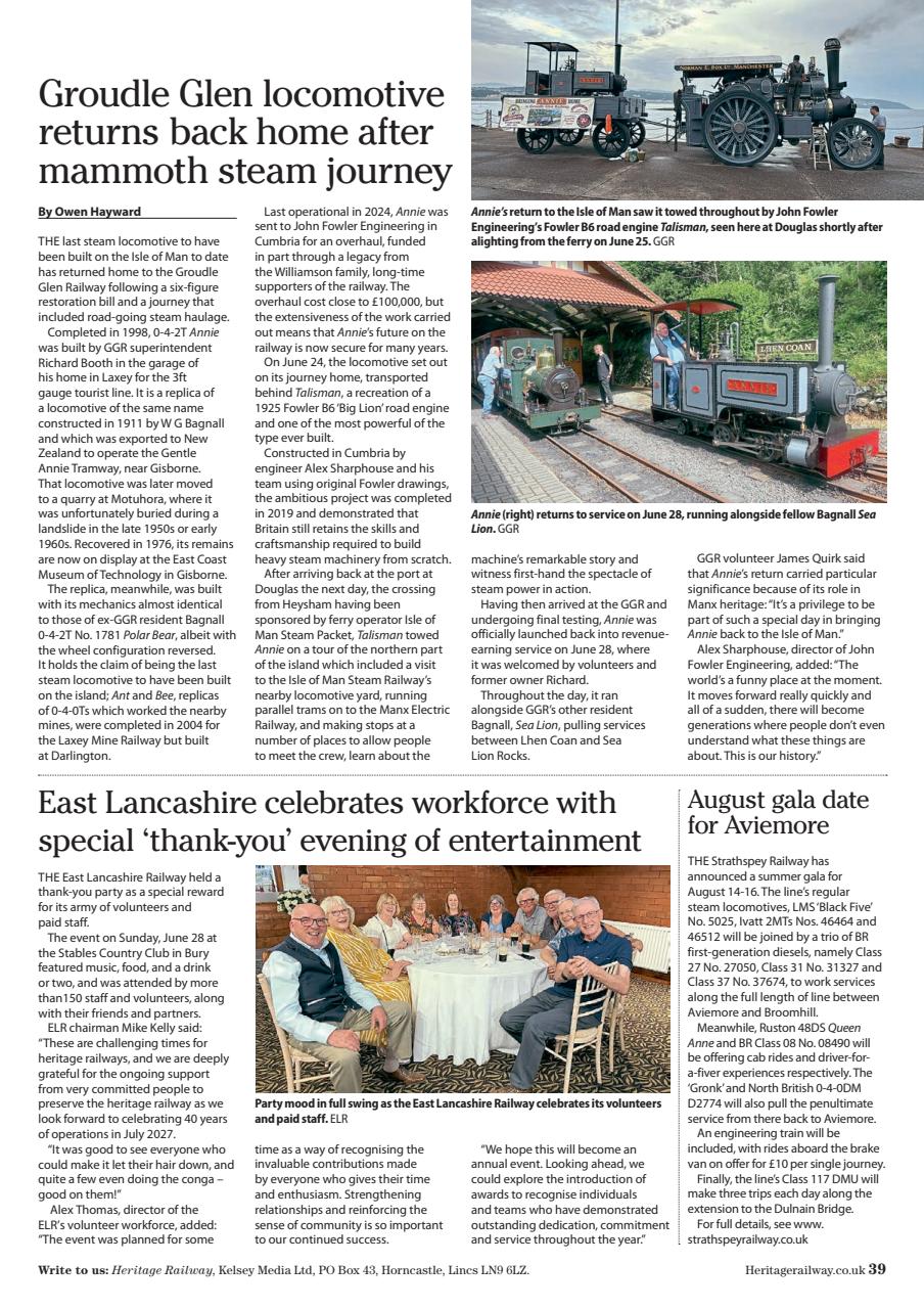Heritage Railway Preview Pages