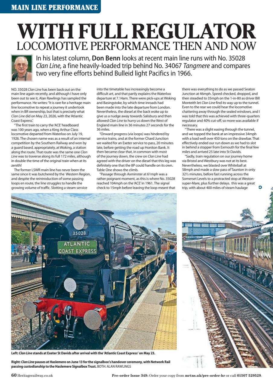 Heritage Railway Preview Pages