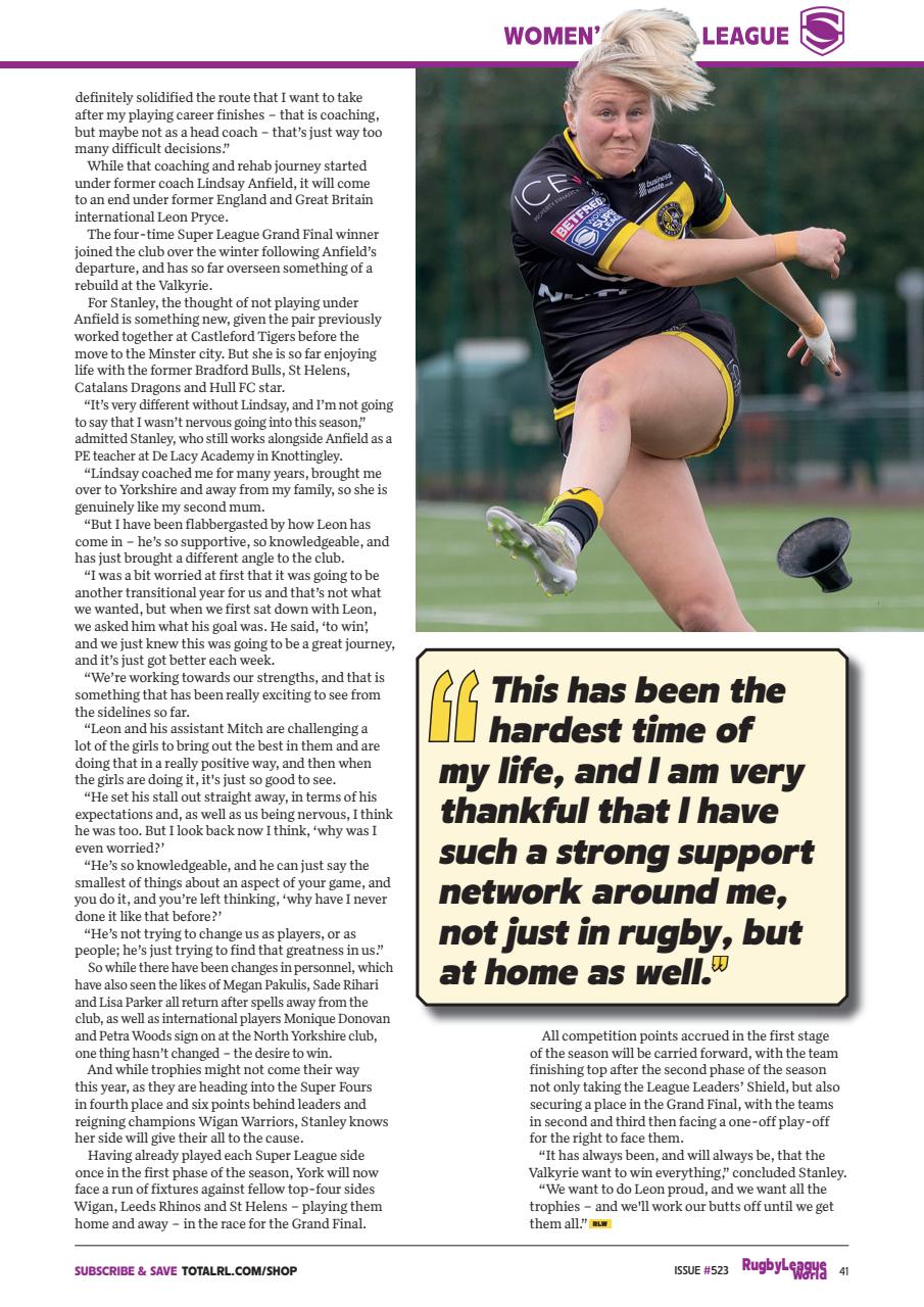 Rugby League World Preview Pages