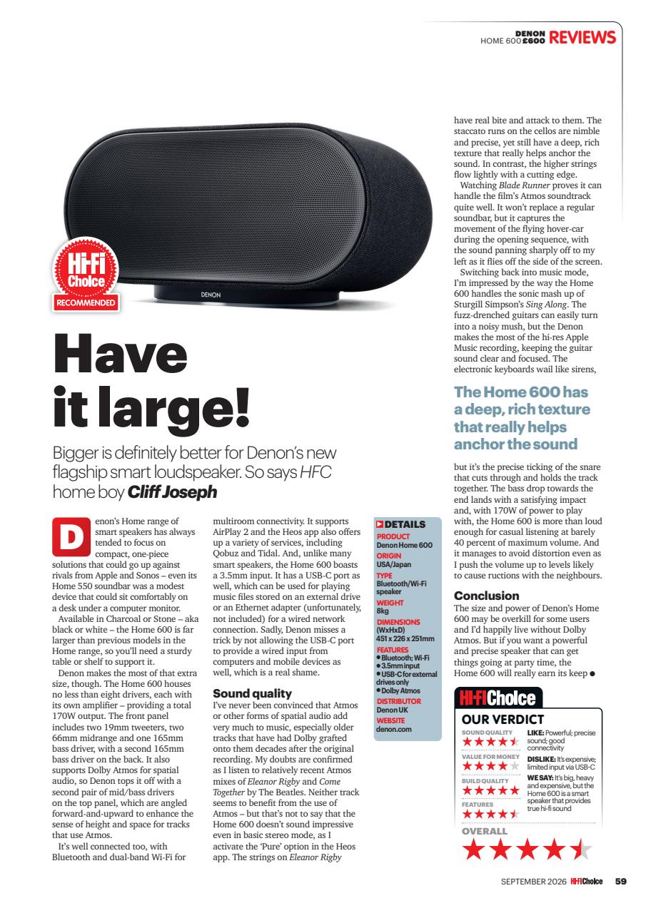 Hi-Fi Choice Preview Pages