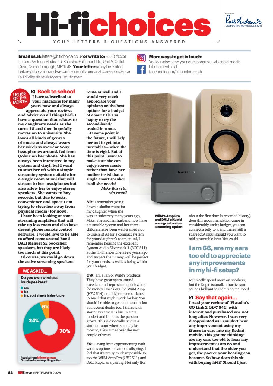 Hi-Fi Choice Preview Pages