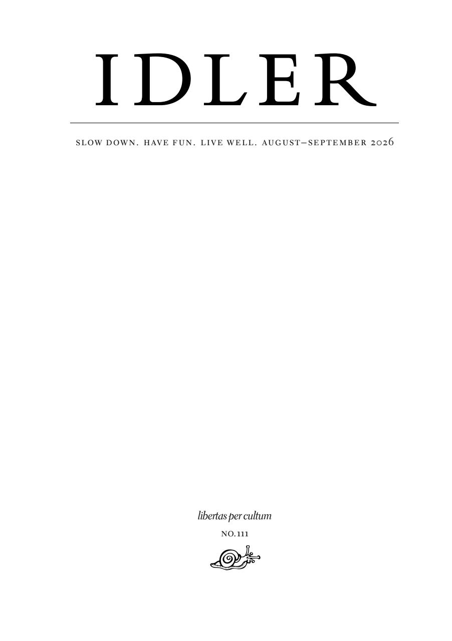 The Idler Magazine Preview Pages