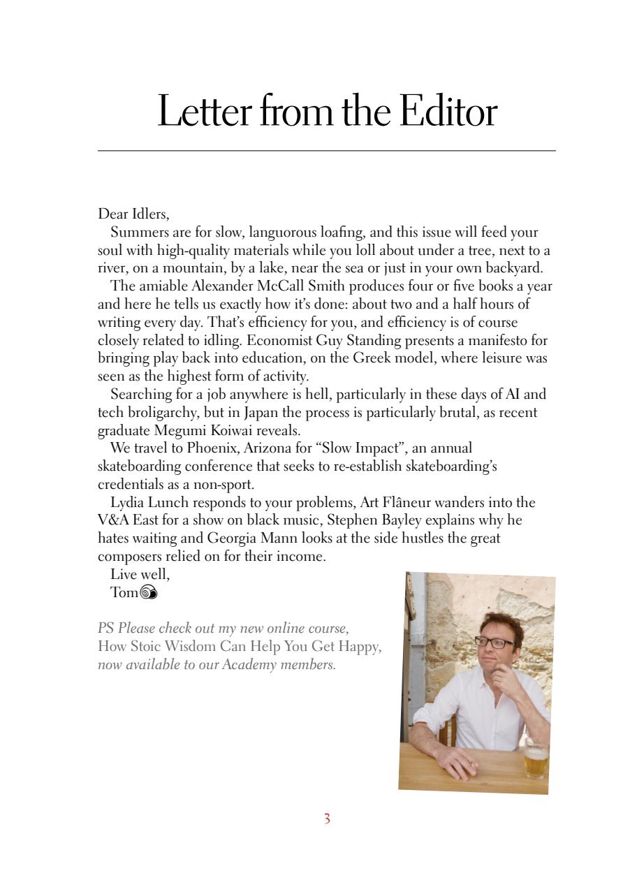 The Idler Magazine Preview Pages