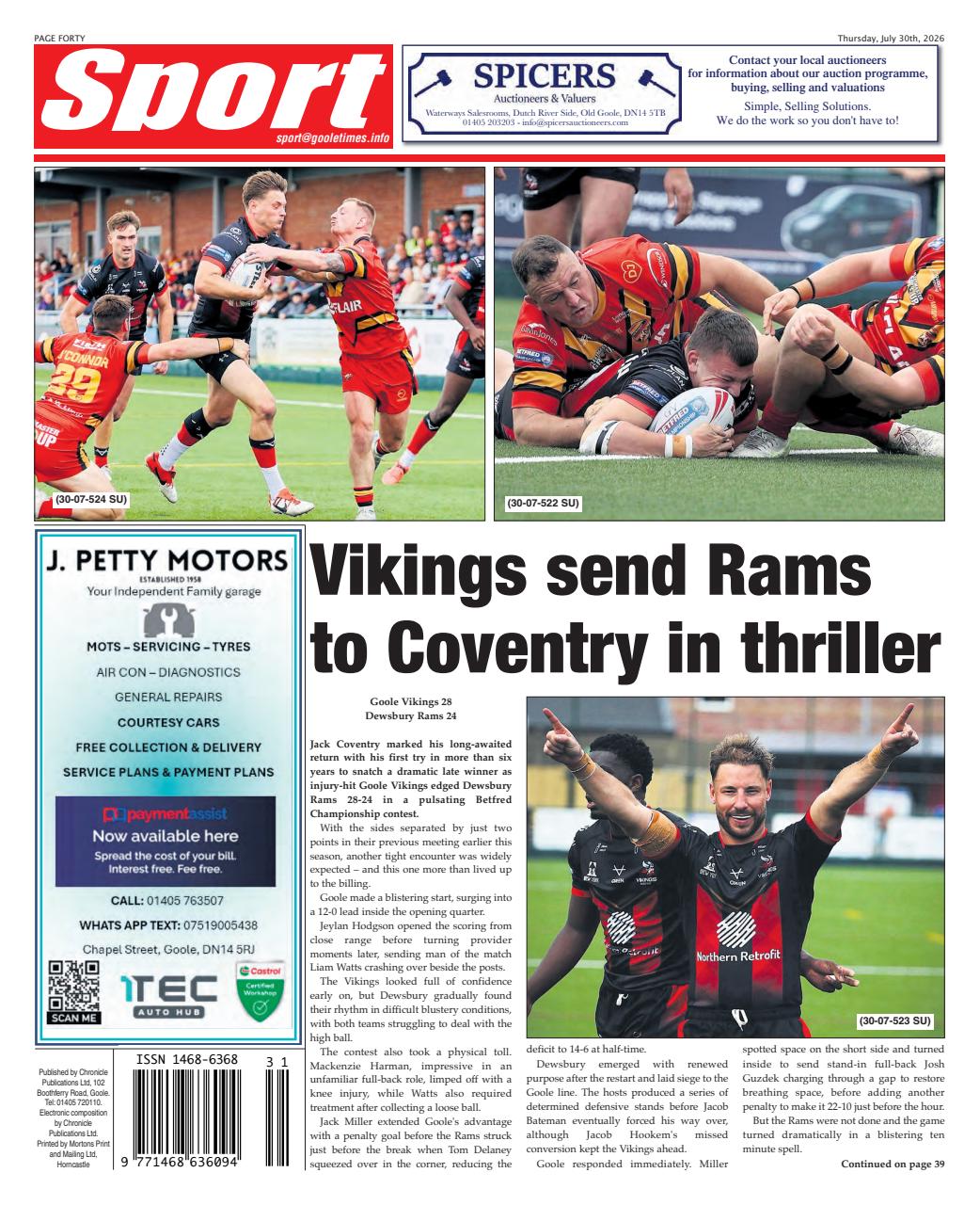 Goole Times Preview Pages