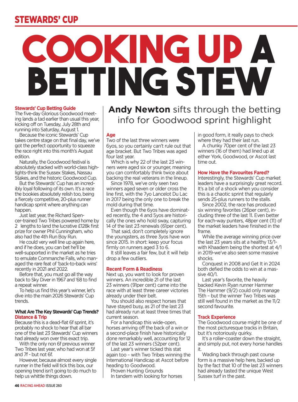 Racing Ahead Preview Pages
