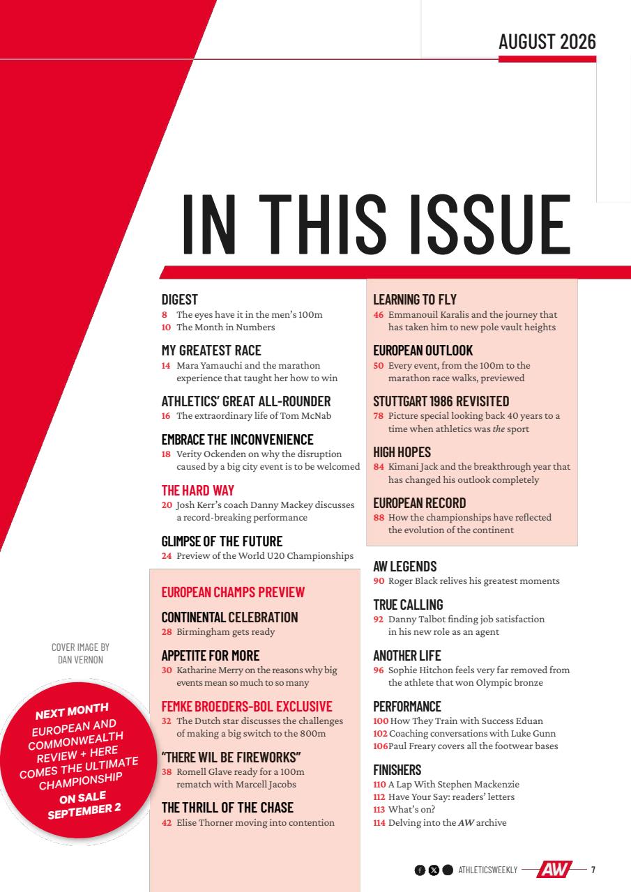 AW – Athletics Weekly Magazine Preview Pages