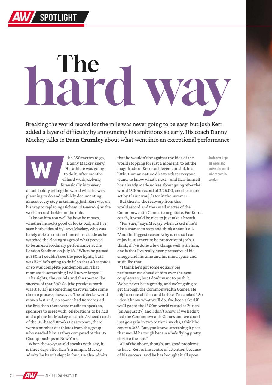 AW – Athletics Weekly Magazine Preview Pages