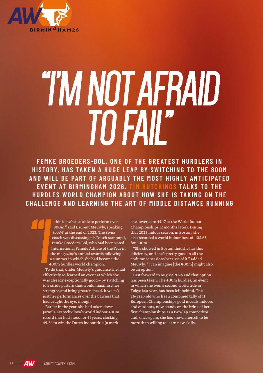 AW – Athletics Weekly Magazine Preview Pages