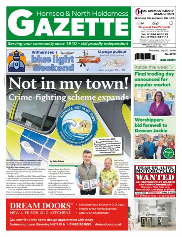 Hornsea Gazette July 30, 2026 issue Hornsea Gazette July 30, 2026