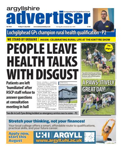 Argyllshire Advertiser issue Friday, July 31, 2026