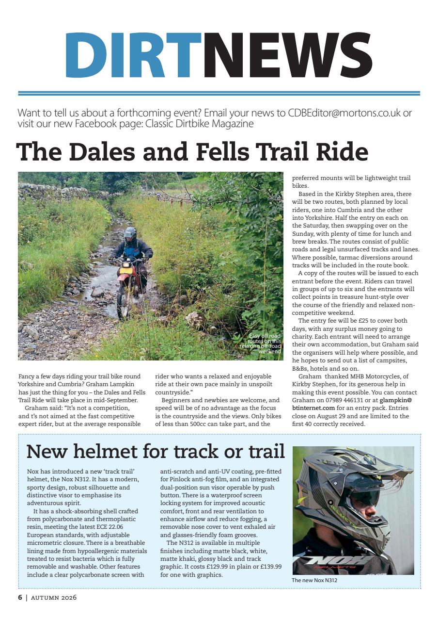 Classic Dirt Bike Preview Pages