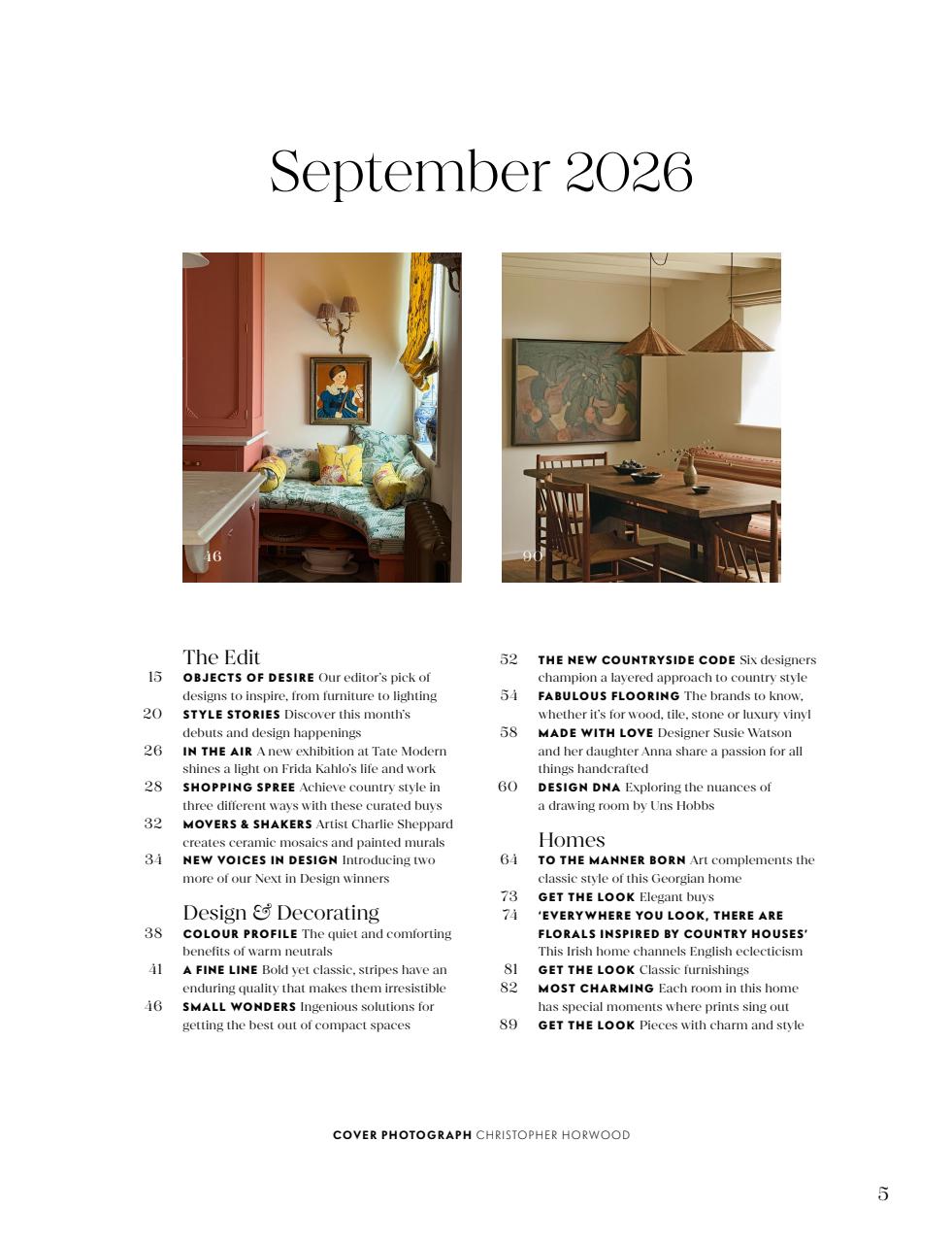 Homes & Gardens Preview Pages