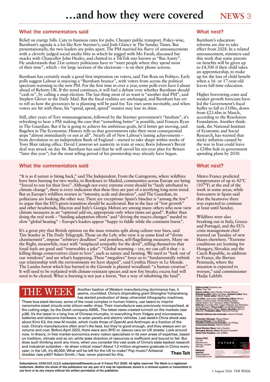 The Week Preview Pages