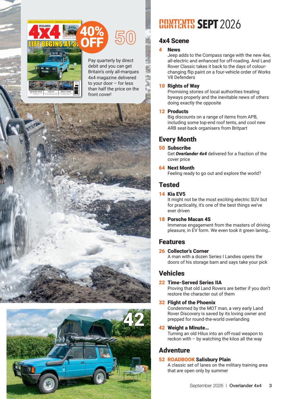Overlander 4X4 Preview Pages