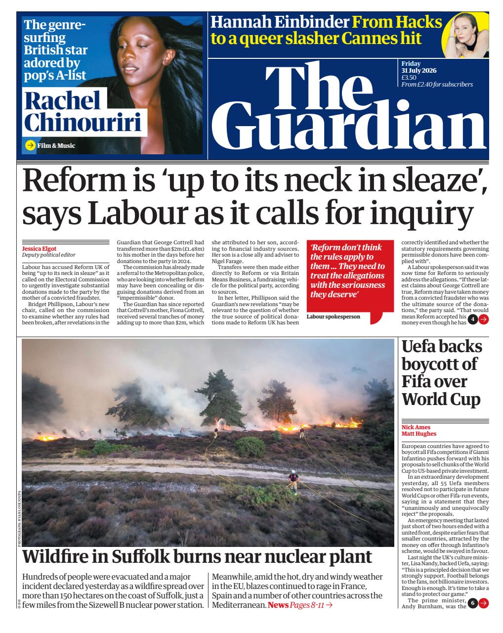 The Guardian Newspaper Preview Pages